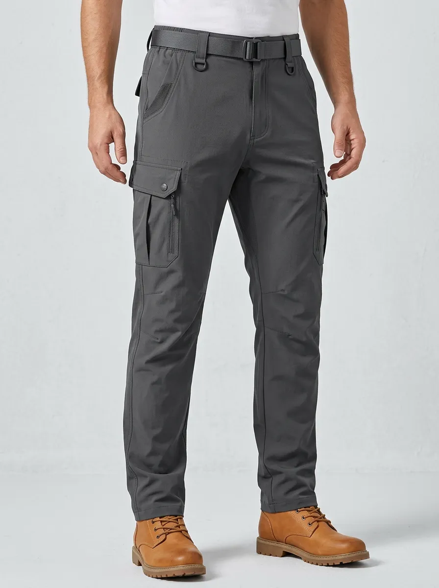 Men's Dark Gray Utility Cargo Pants