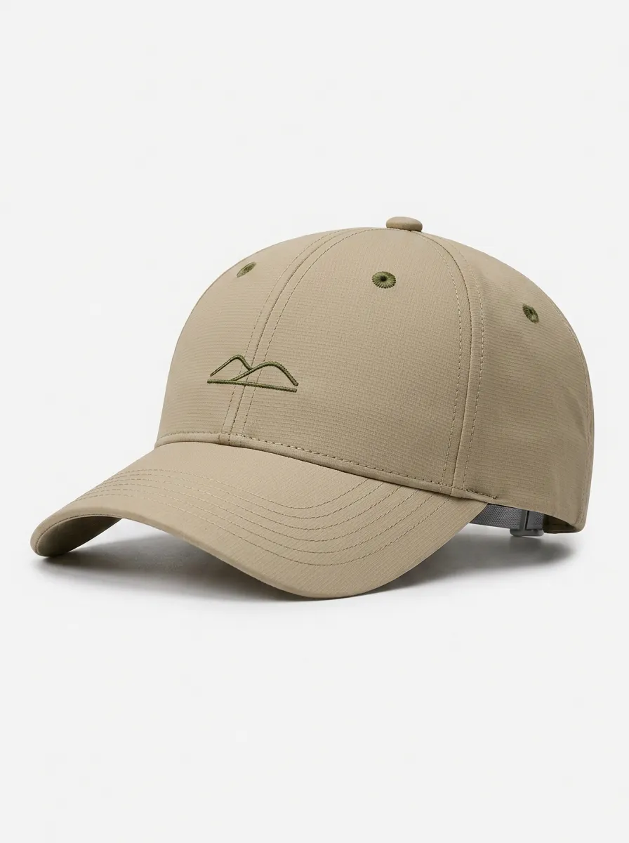 Unisex Equestrian Lover Mountain Line Embroidered Baseball Cap