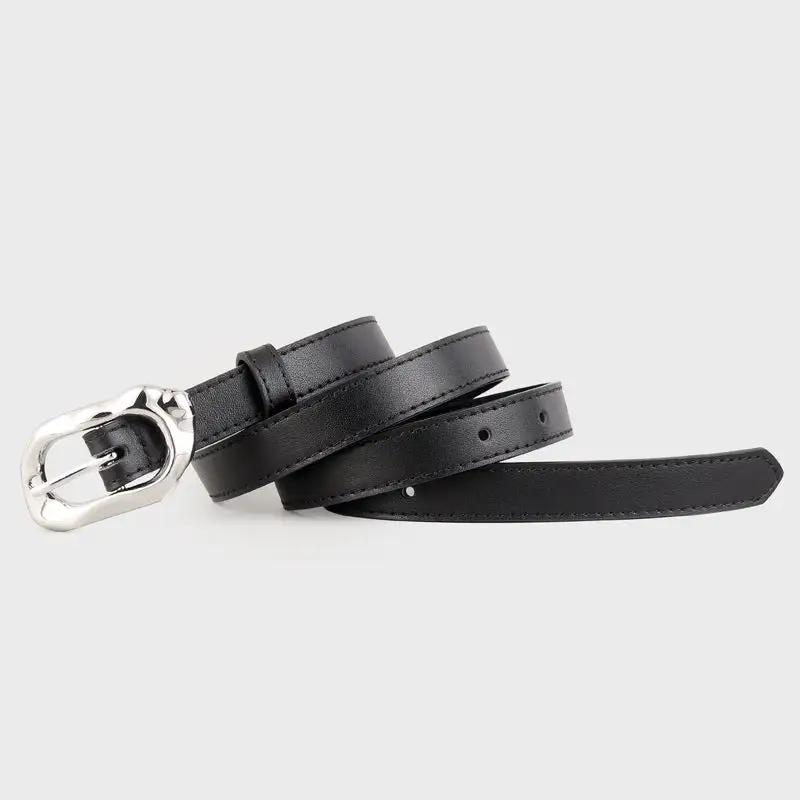 Detailed Statement Buckle Dress Belt