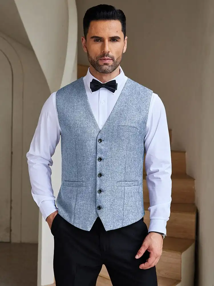 Formal Slim Fit Suit Vest Jacket