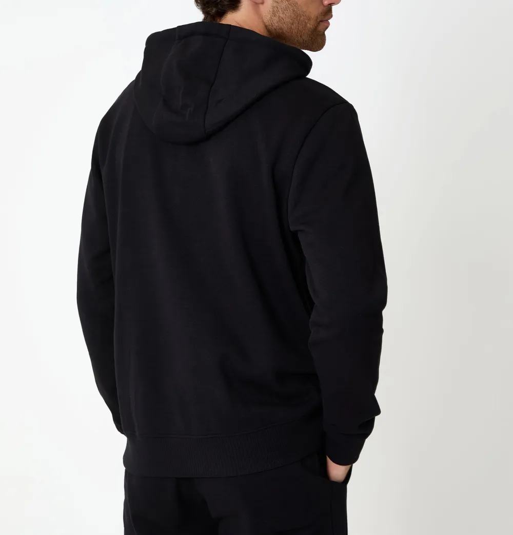 Men's Black Pullover Hoodie