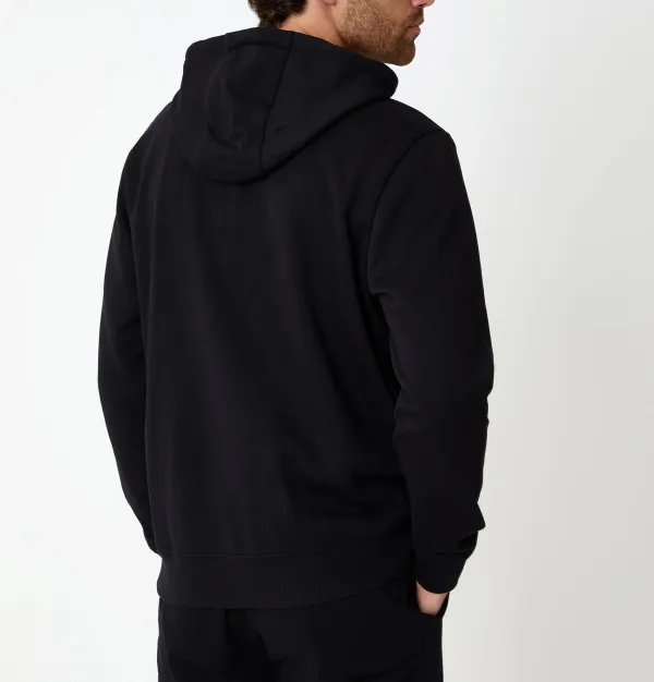 Men's Black Pullover Hoodie