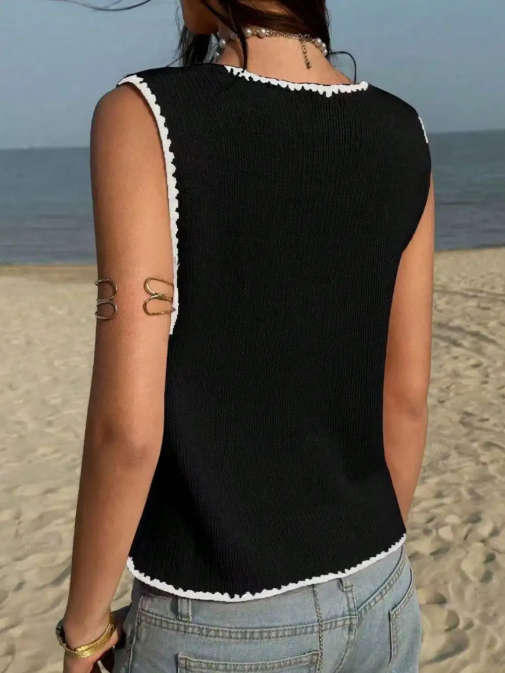 Button Down Sweater Vest