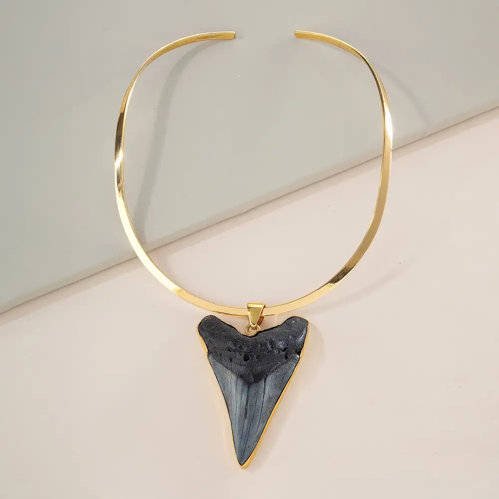Shark Tooth Collar Statement Necklace