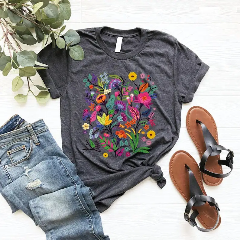 Wild Flowers Nature Lover T-Shirt