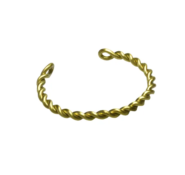 Twisted Brass Cuff Bracelet