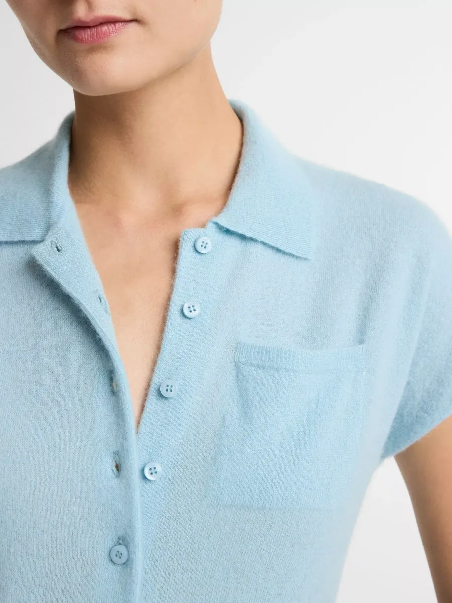 Button Up Short Sleeve Cardigan