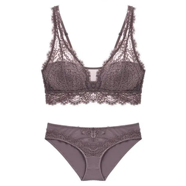 Jacquard High-Waist Lingerie Set