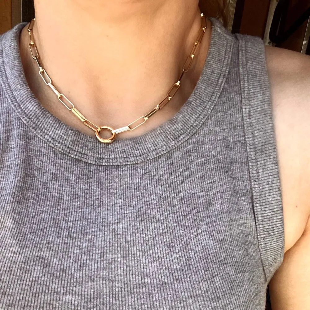 Modern Paperclip Chain Necklace