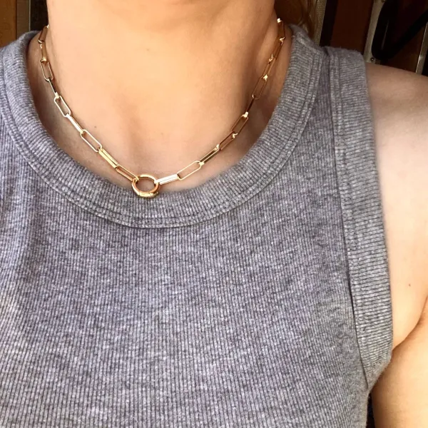 Modern Paperclip Chain Necklace