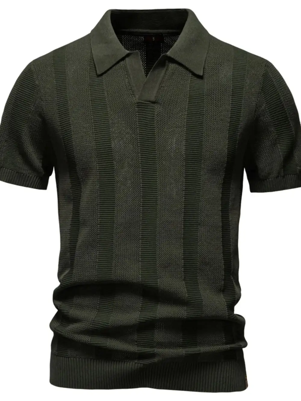 Loose Fit Short Sleeve Collared Polo Shirt