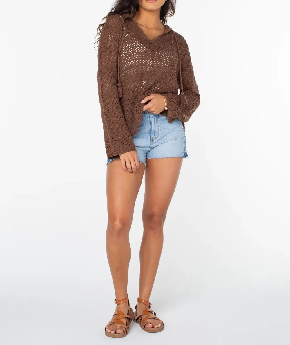 Knitted Sweater With Split Hem