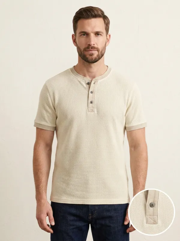 Modern Essential Men's Short-Sleeve Henley Shirt