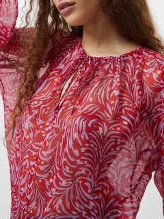 Breathable Printed Chiffon Ladies Top