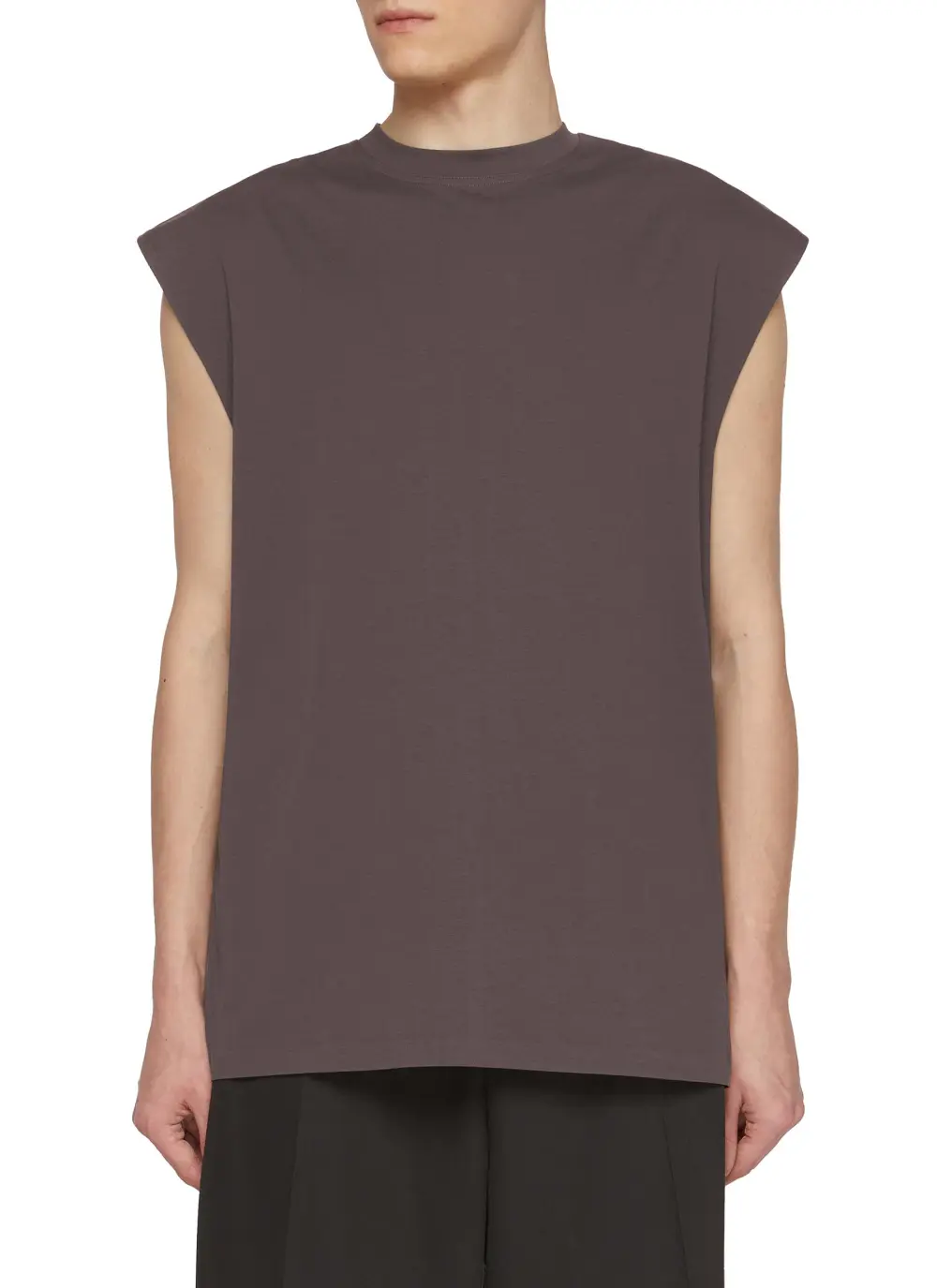 Simple Vintage Old-Fashioned Brown Cottom T-Shirts