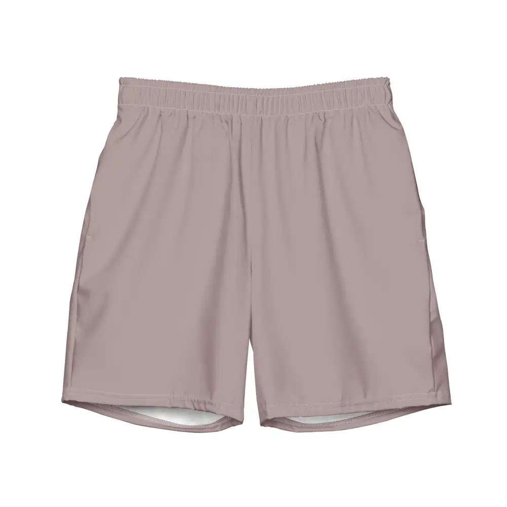 Stretch Pocketed Printed Swim Trunks