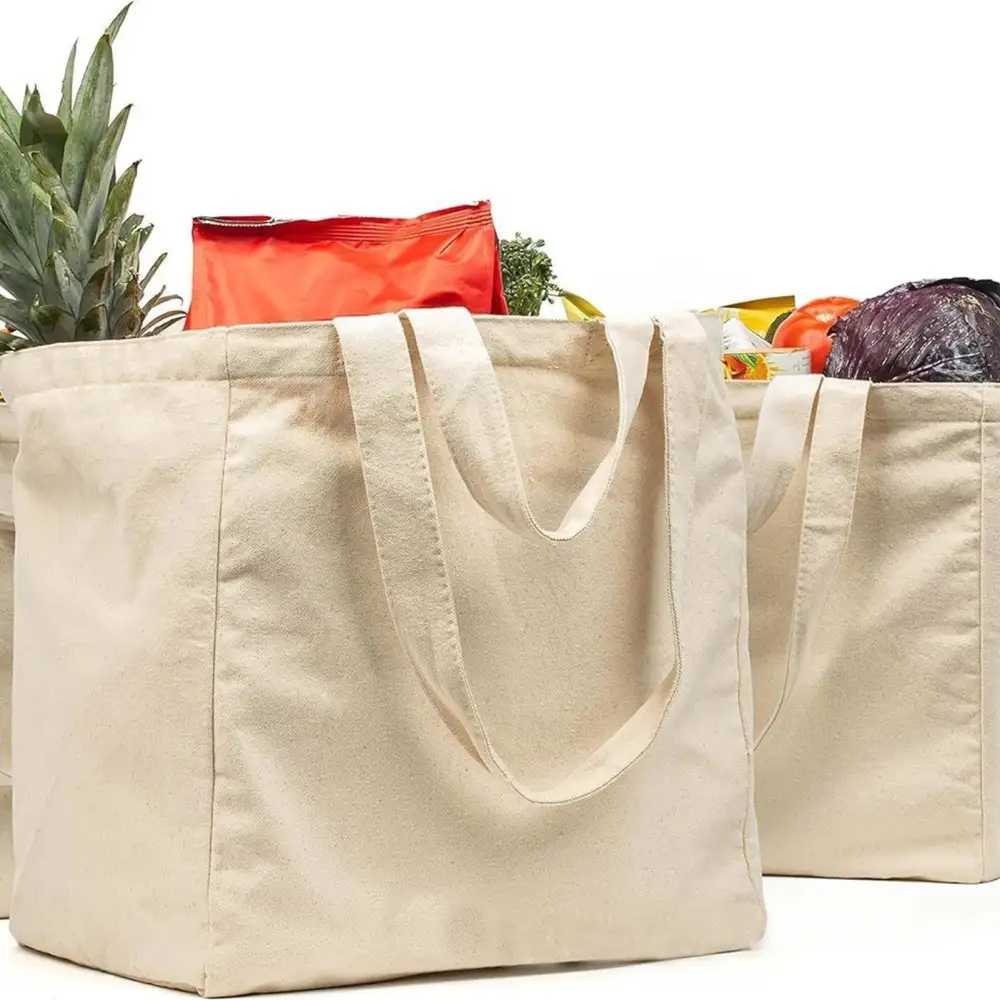 Eco-Friendly Aesthetic Canvas Grocery Tote Bag