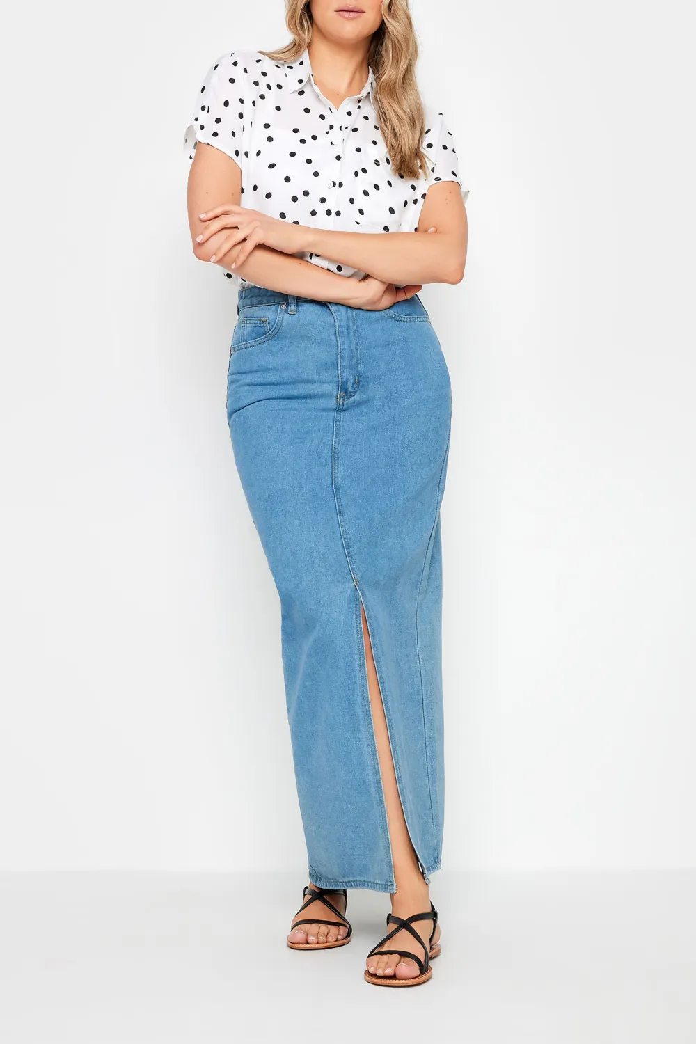 Polka Dot Short Sleeved Shirt