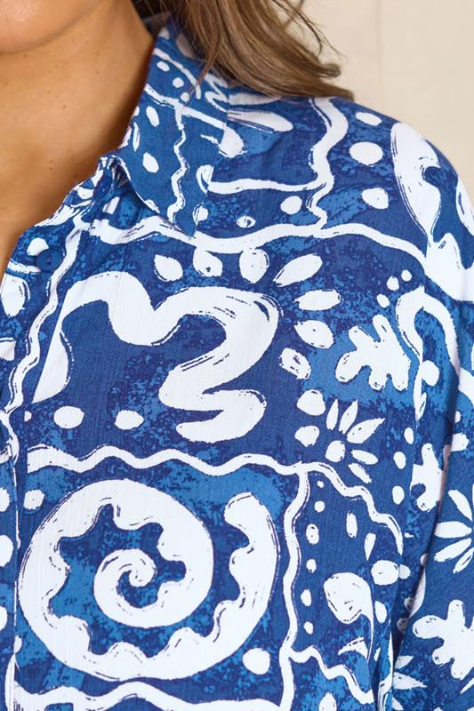 Blue Abstract Print Set detail 3