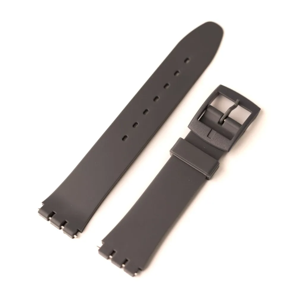 Classic Leather Rubber Watch Strap