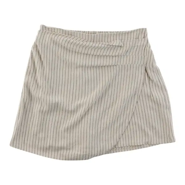 Printed Linen Blend Skort
