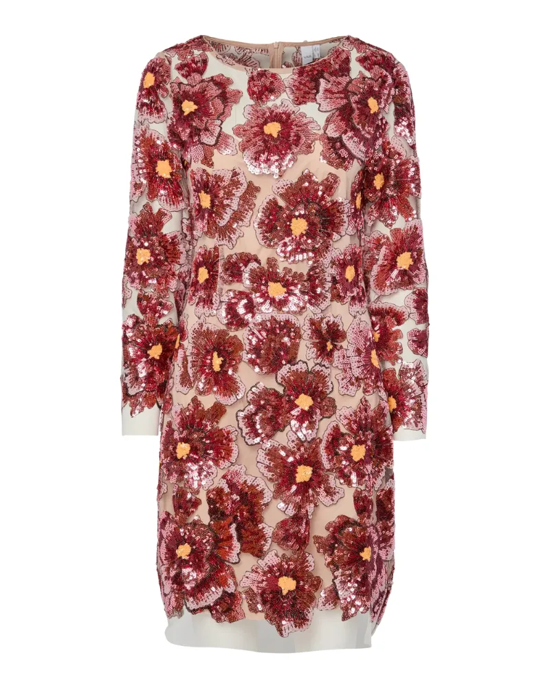 Embroidered Floral Mini Dress