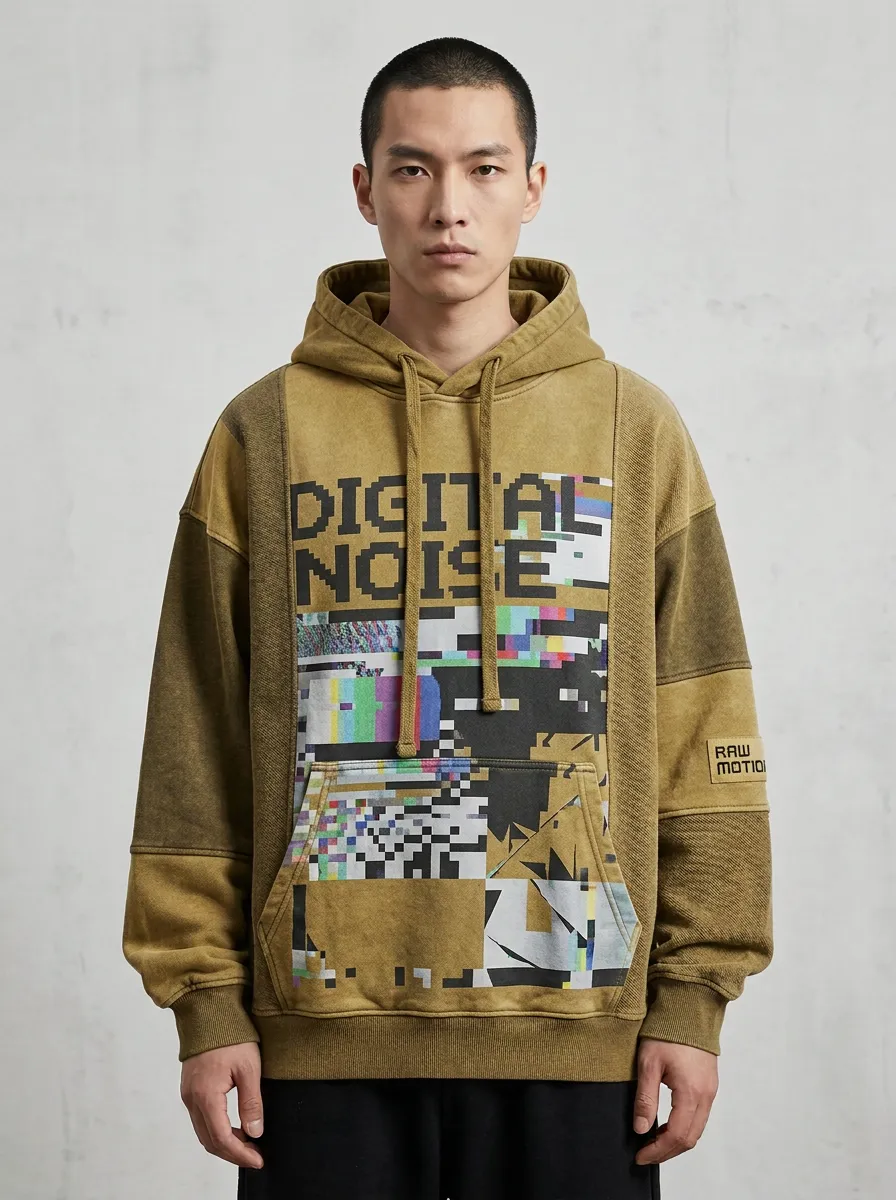 Glitch Men's Graphic Hoodie