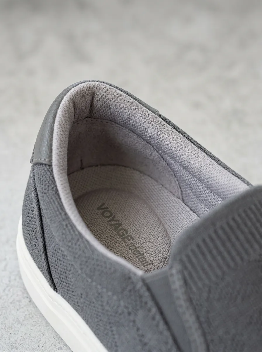 Streetwear Elastic Graphic Finish Men's Stretch Canvas Shoes