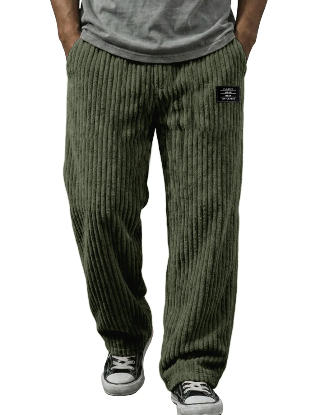 Soft Touch Corduroy Striped Trousers