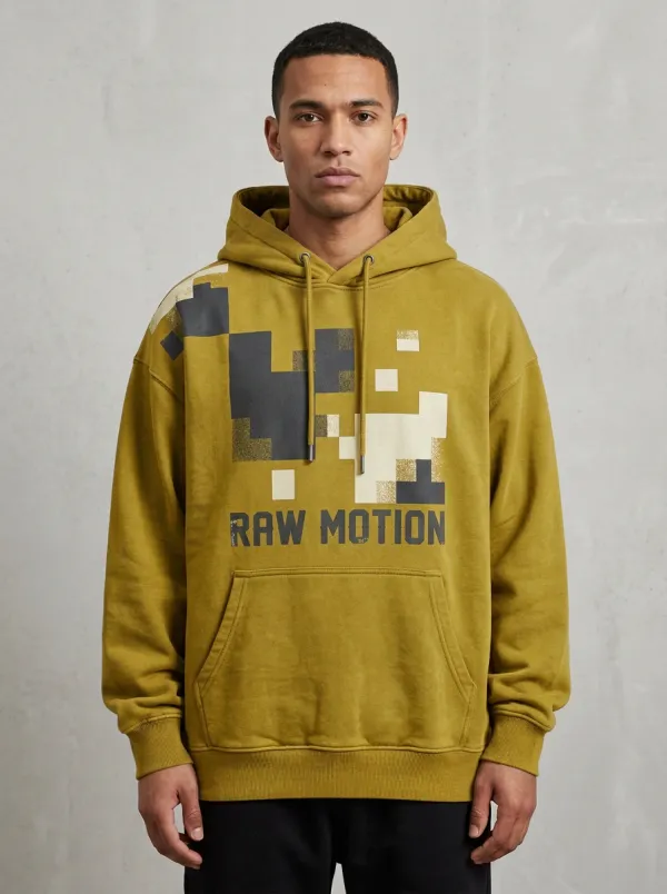 Streetwear Camo Pixel Men's Graphic Hoodie