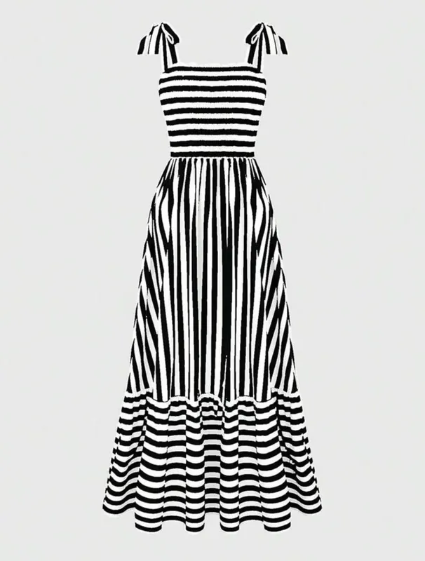 Pink Striped Dress