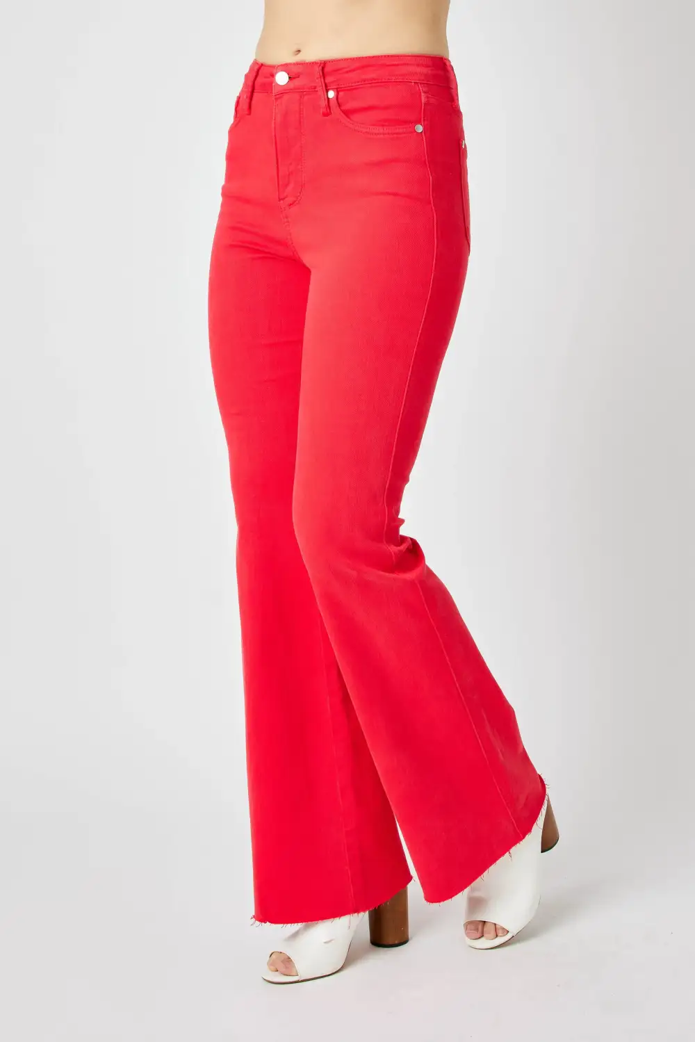 Tailored Flare Leg Denim Jeans