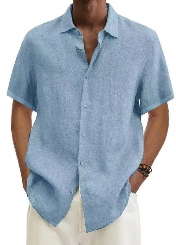 Easy Fit Short Sleeve Button Front Shirt