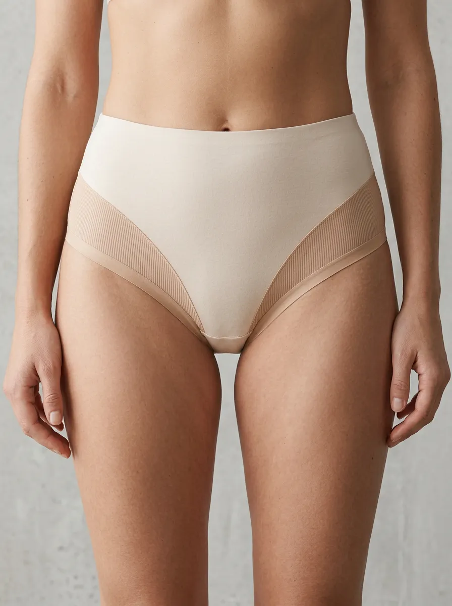 Women's Easygoing High-Waisted Seamless Ribbed Panties