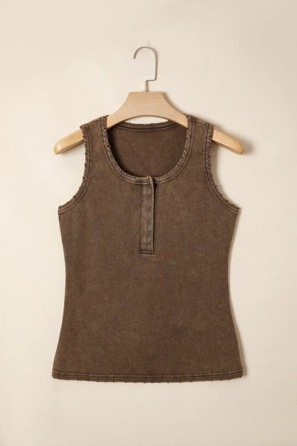 Relaxed Ribbed Cotton Tank Top