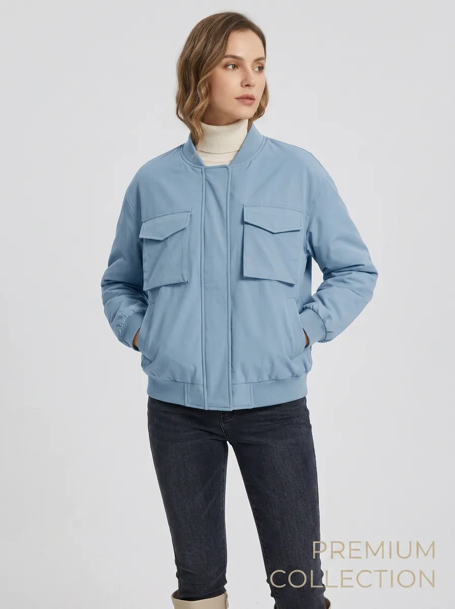 Vintage-Inspired Utility Women's Casual Jacket