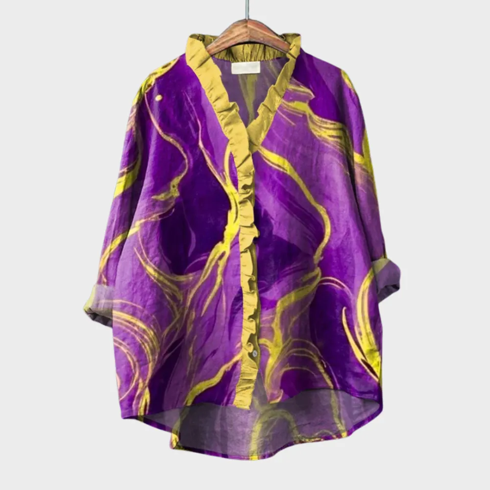 Clean Line Printed Soft Tailored Top
