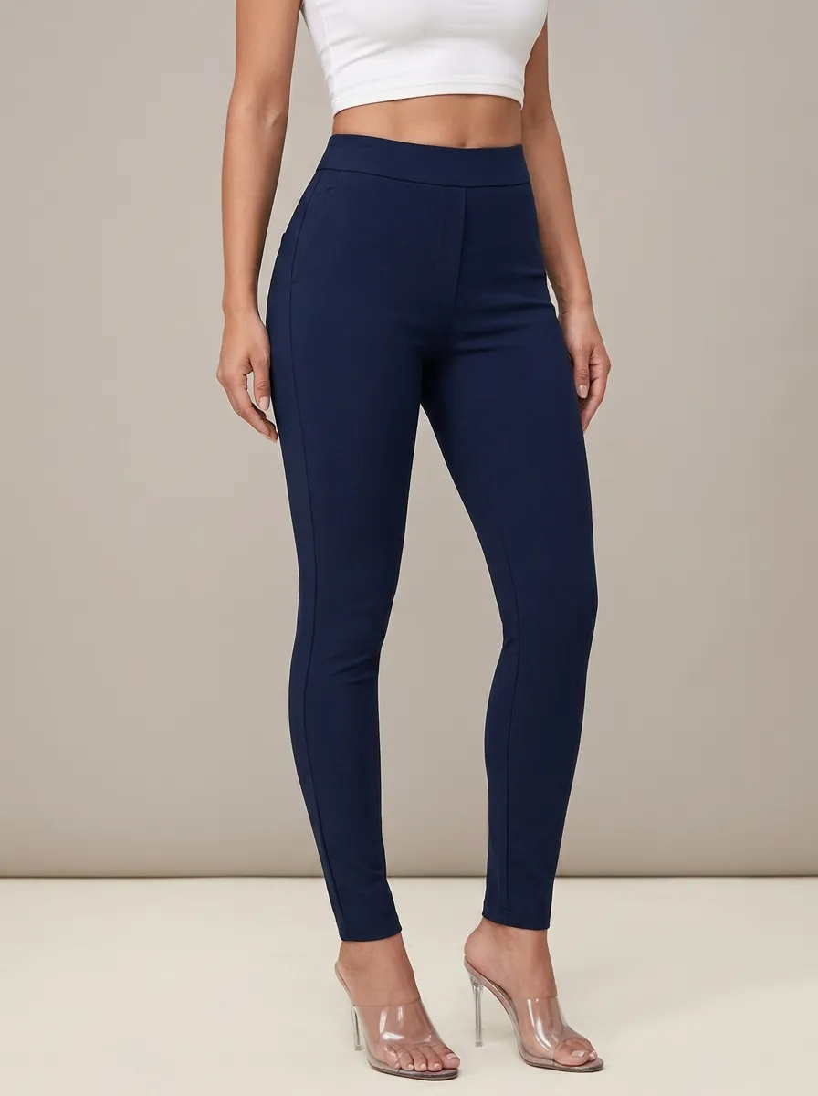 Easy-Wear Mid-Rise Women's Stretch Mid-Rise Pants