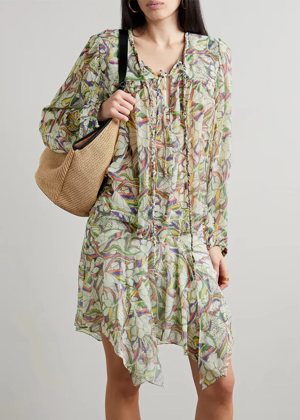 Abstract Print Breathable Skirt