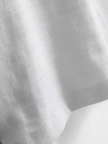 1-9yrs | Pure Cotton Stripe Textured T-Shirt