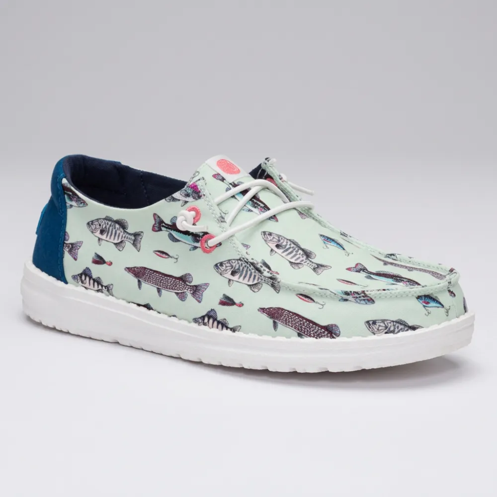 Wendy Fish Lure Printed Casual Slip On Shoes