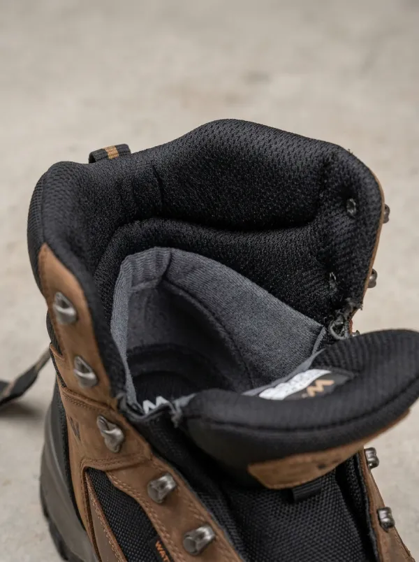 Field-Ready Leather-Look Workwear Men's Waterproof Work Boots