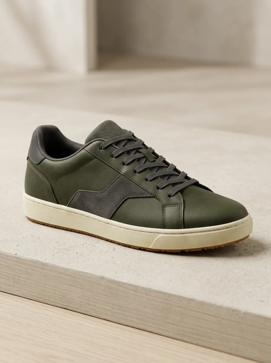 Cozy Suede Look Graphic Winter Look Men's Casual Sneakers