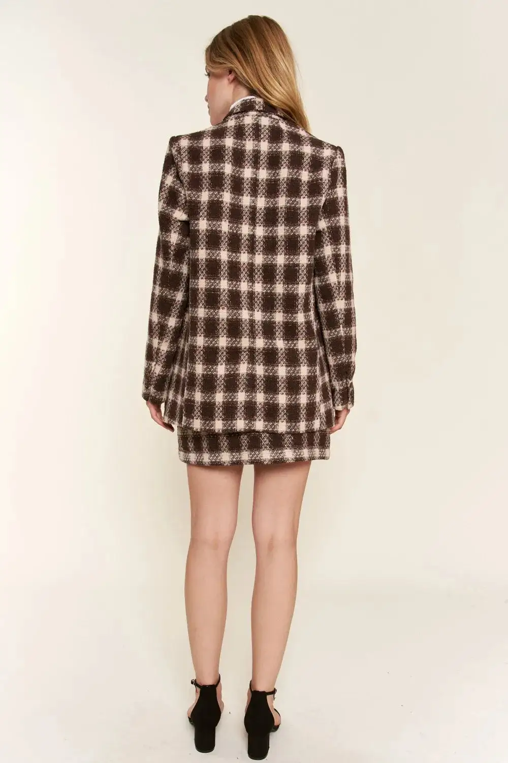 Plaid Refined Tailored Blazer