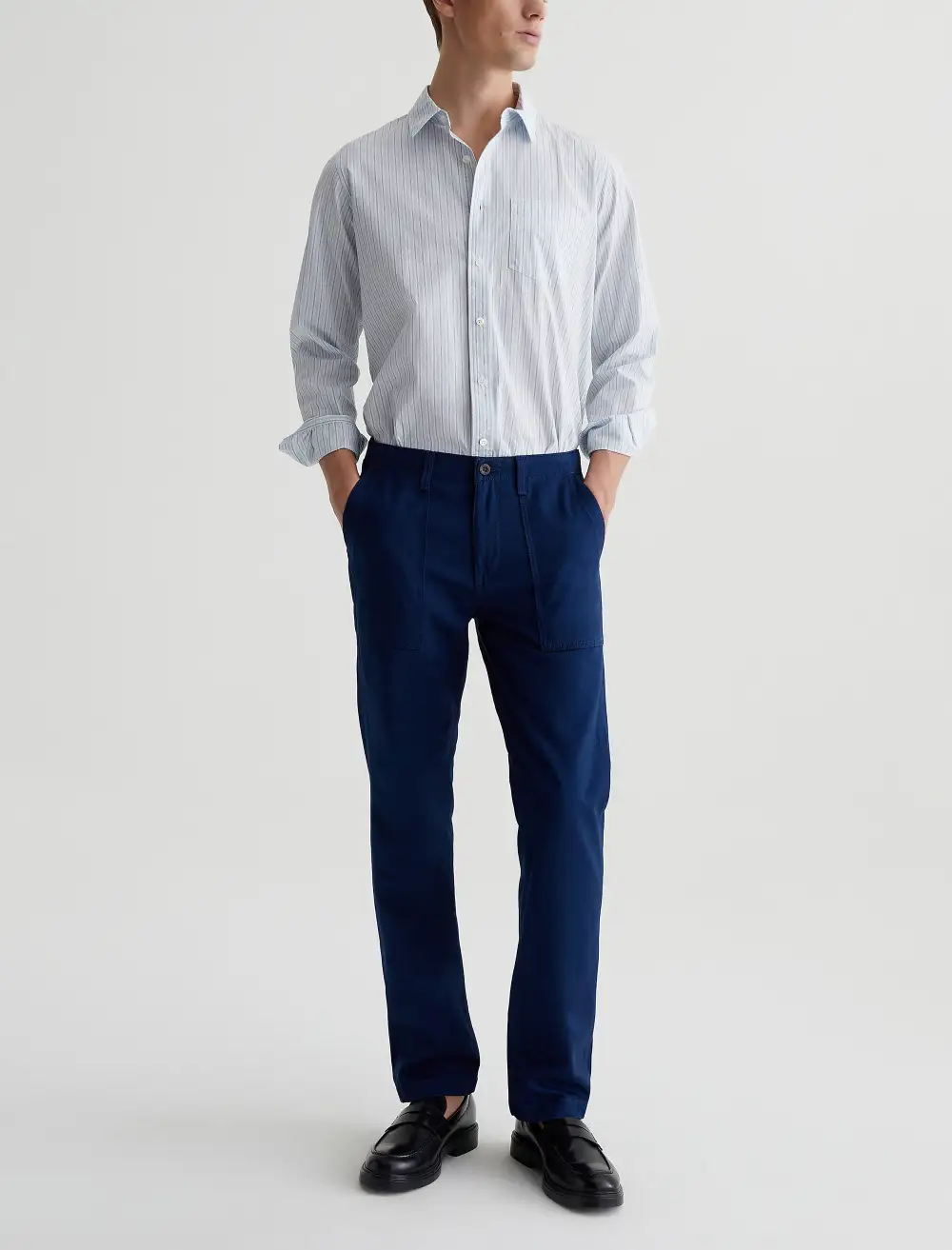 Men's Patch Pocket Button-Up Shirt