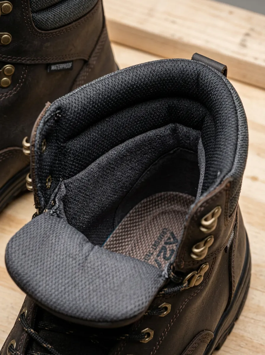 Trail Leather-Look Workwear Men's Waterproof Work Boots