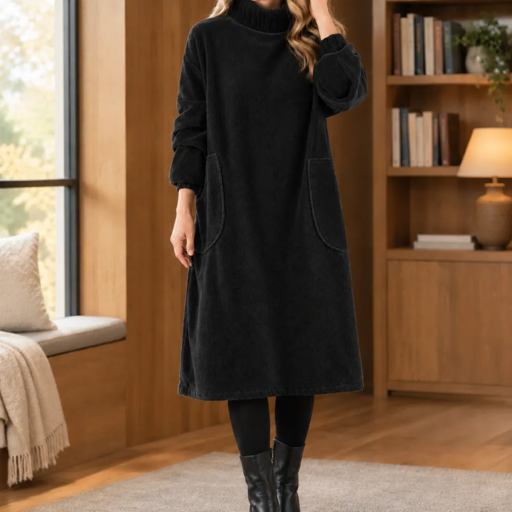 Ribbed Relaxed Casual Dress