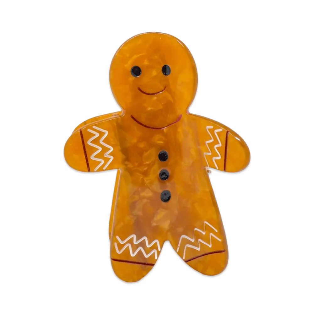 Gingerbread Cookie Hair Claw Clip
