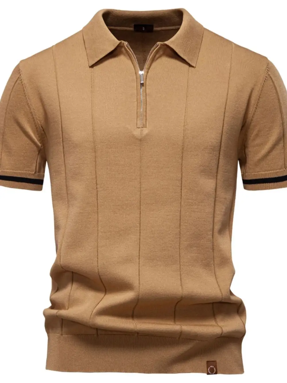 Woven Collared Polo Shirt