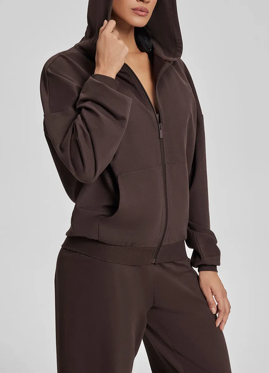 Easy Drape Full-Zip Lounge Hoodie